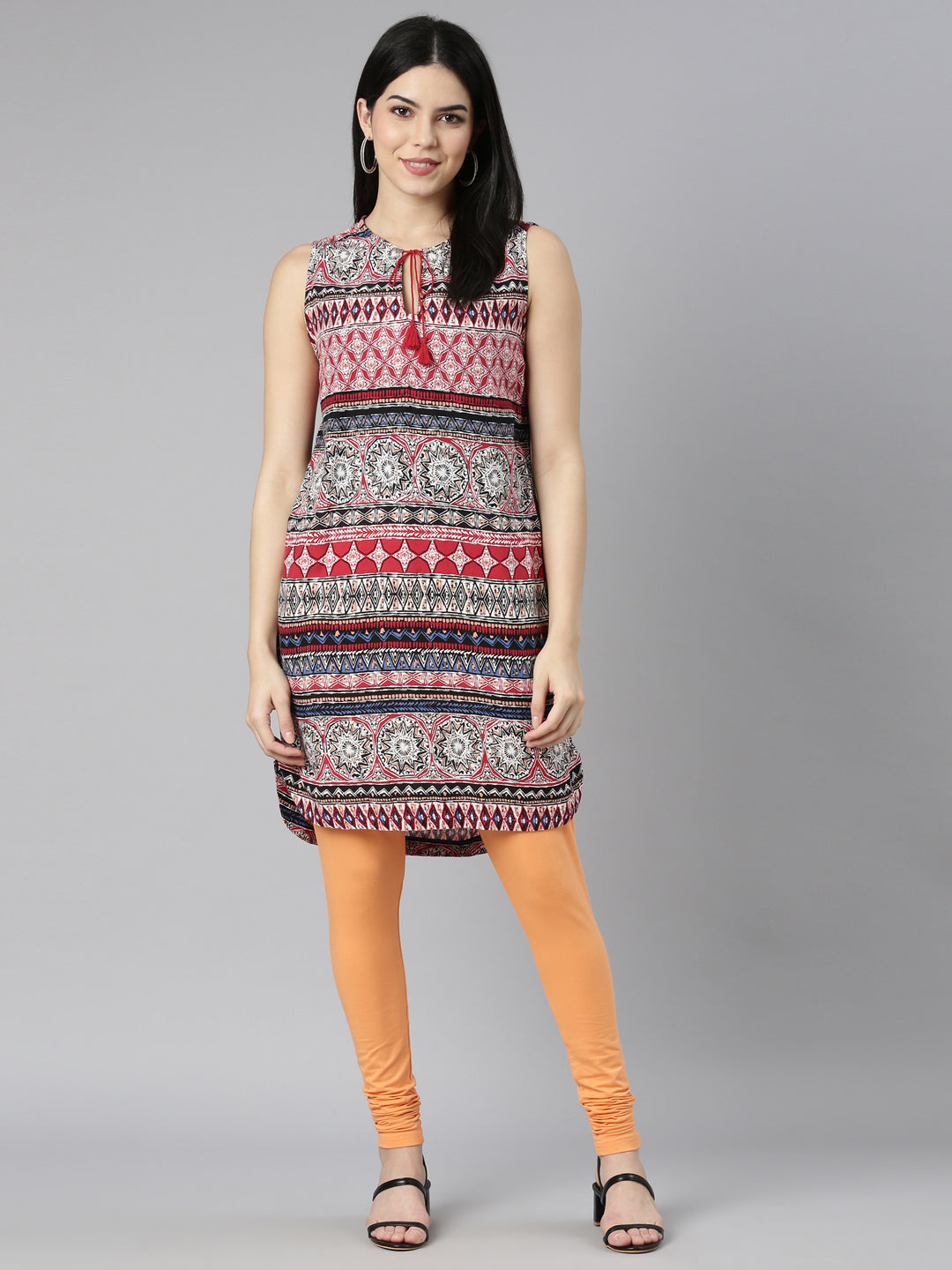 Dixcy Slimz Solid Papaya Churidar Leggings Leggings