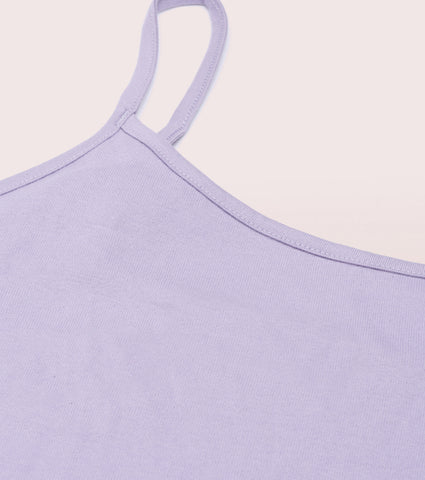 "Enamor E016  Flat Back Slim Fit Rib Camisole With Regular Length Regular Length"