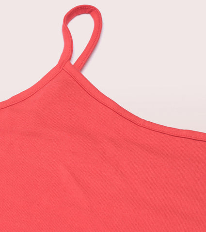 "Enamor E016  Flat Back Slim Fit Rib Camisole With Regular Length Regular Length"