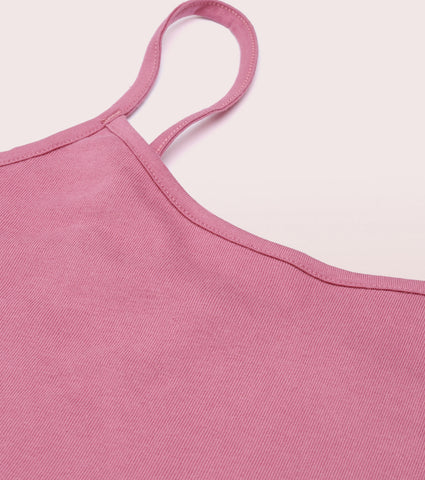 "Enamor E016  Flat Back Slim Fit Rib Camisole With Regular Length Regular Length"