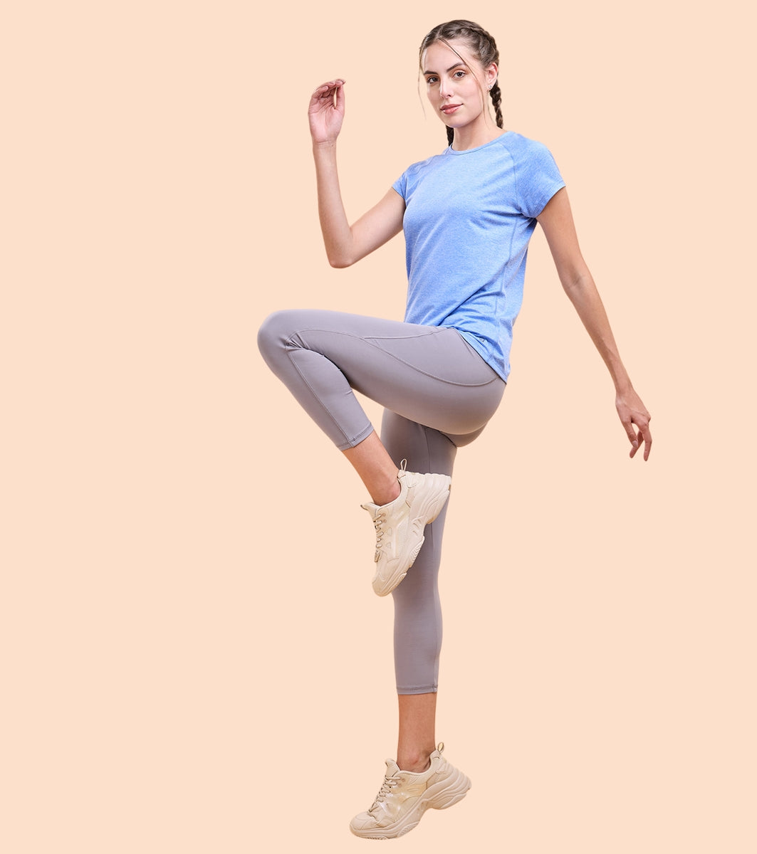 Enamor A605 Basic Workout Legging Dry Fit High Waist Basic Workout Leggings