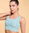 Enamor A204 Printed Sports Bra - High-Impact Dry Fit Long Line Bra with Stylish Print