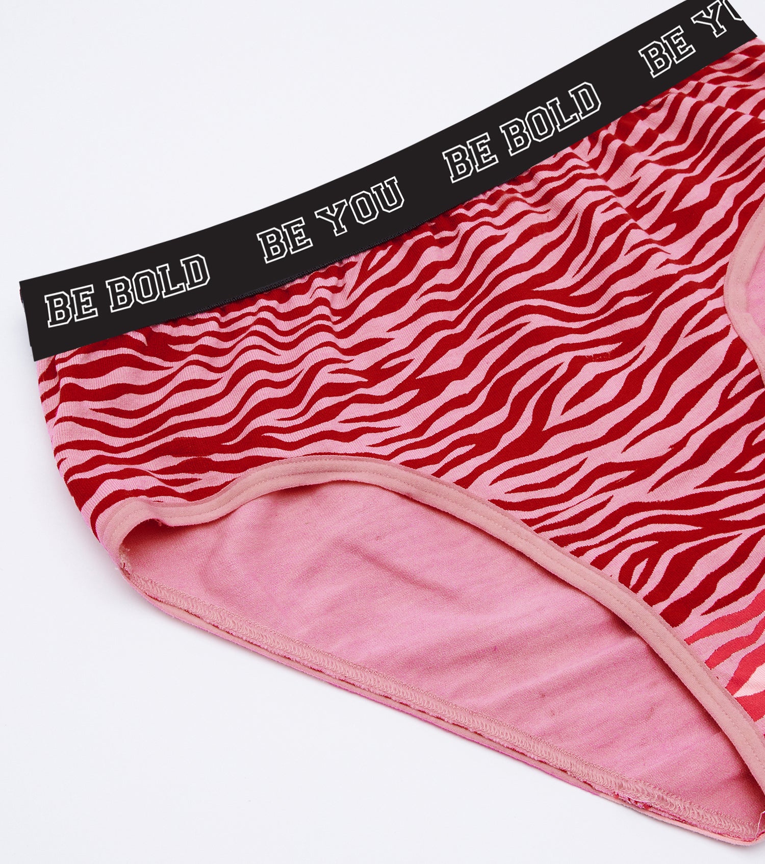 Enamor XO MidRise Zebra Print Solid Hipster Panty Sabrina