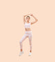 Enamor A607 Printed Legging - High-Waisted 7/8 Length Dry Fit Leggings with Stylish Prints