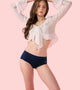 Enamor IP37 Innovations Flexi Free, Comfy Essentials, No Visible Panty Lines, All Day Comfort, Mid Waist Brief Panty for Women - Regular Coverage (Lisbon Blue)