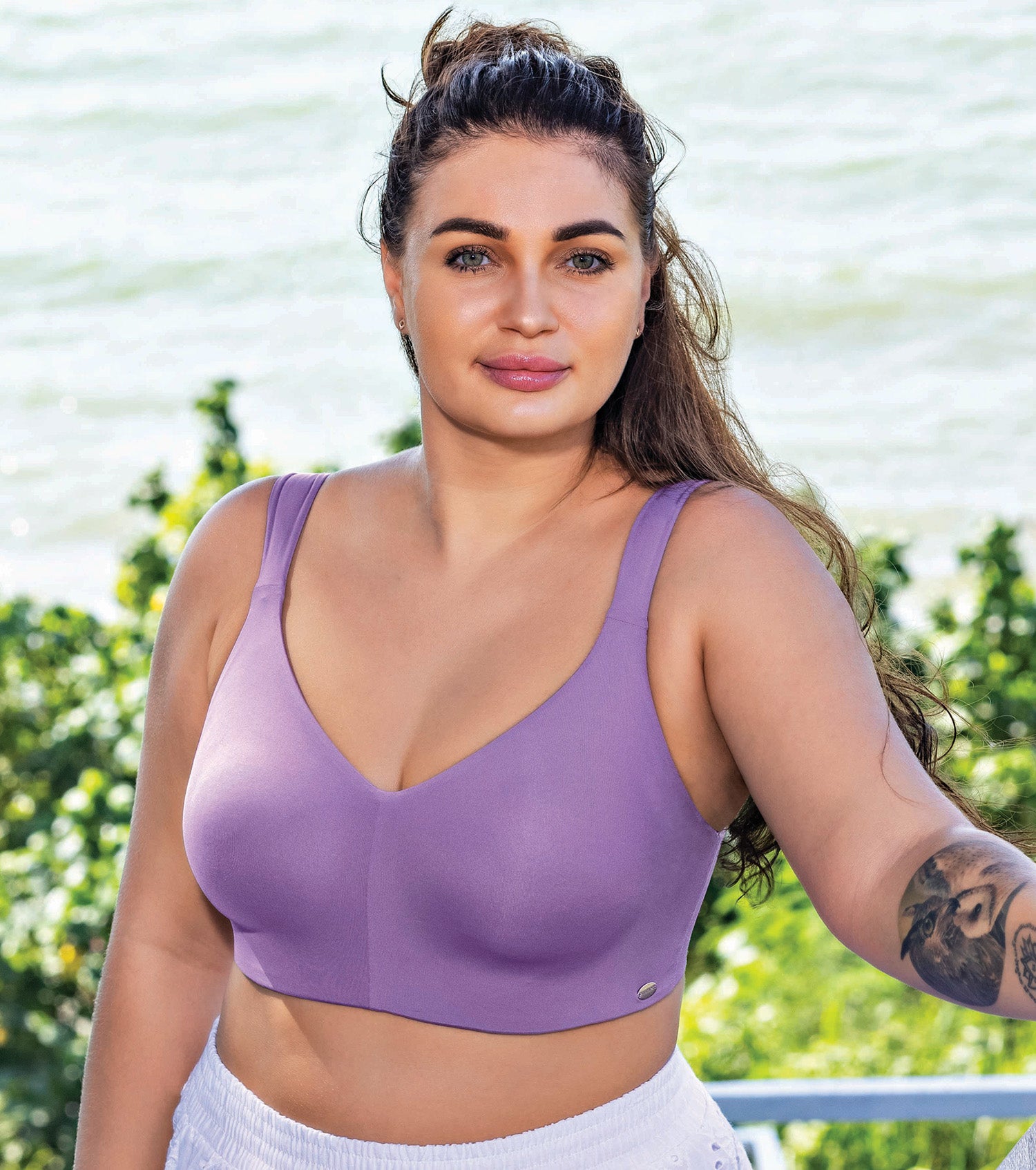Enamor Pure Ease F121 Ultimate Smoothening Full Support Bra for Women- Full Coverage, Non Padded and Wirefree