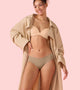 Enamor PB40 Innovations Invisi, All Day Comfort, Low Waist Bikini Panty for Women - No Visible Panty Lines, Sweat wicking, Free Cut, Regular Coverage -  Pack of 1 (Honey Beige)