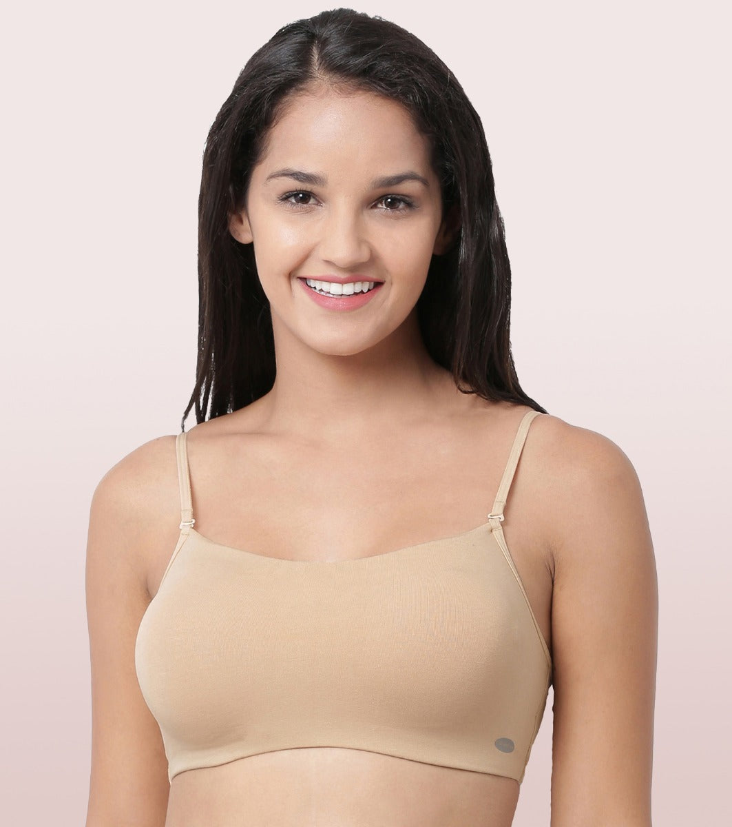 Buy ENAMOR T-Shirt Bra - Padded Wired Double Transparent Strap