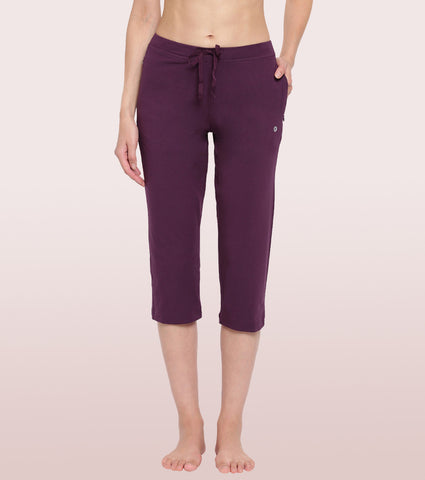 Lounge Capri | Straight Leg Cotton Spandex Capri