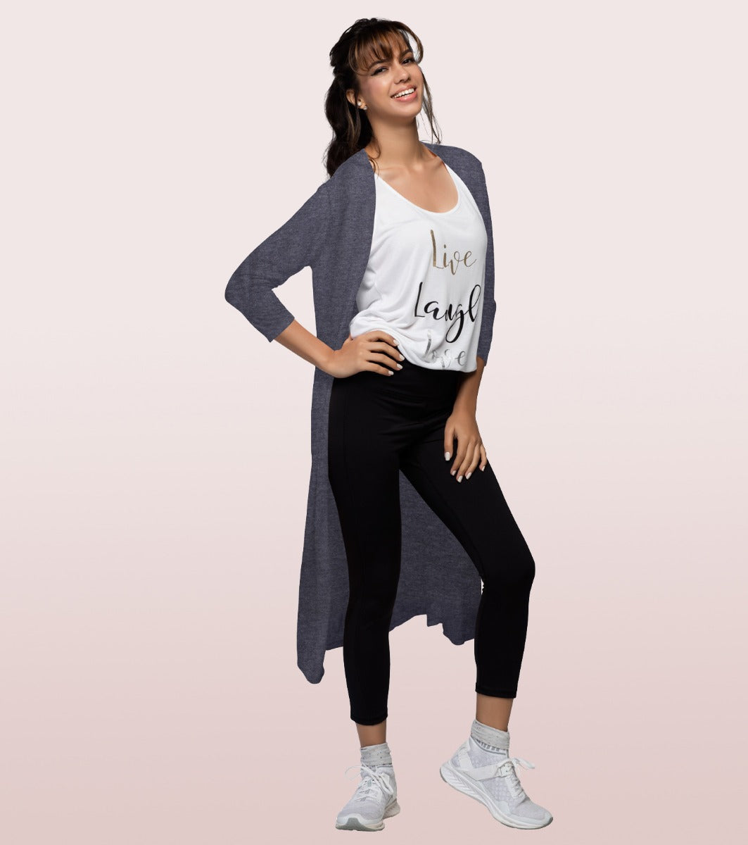 Athleisure Long Line Shrug