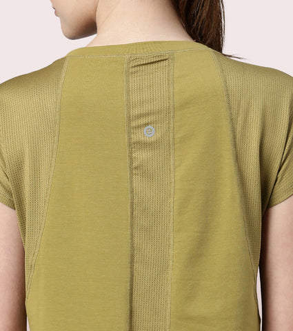 Active Stay Fresh Tee | Dry Fit Cotton Spandex Workout Tee
