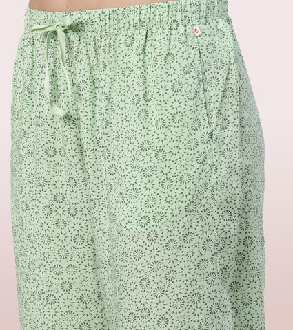 Slounge Pant | Modal Woven Printed Pull-On Pant