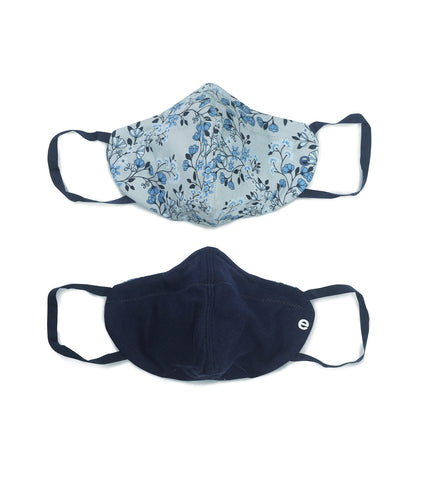 REVERSIBLE MASK : 4-Layer Safety Mask With Cotton | >95% Protection | Adult Mask - Pack of 3