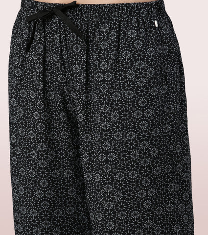 Slounge Pant | Modal Woven Printed Pull-On Pant