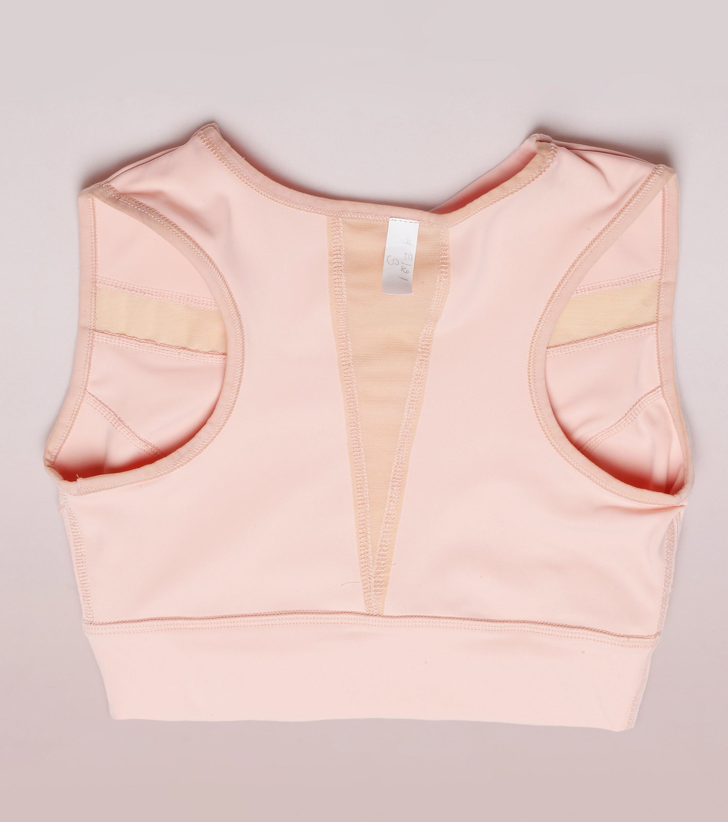 Racer Longline Sports Bra | Crew Neck Racer Back Dry Fit Long Sports Bra