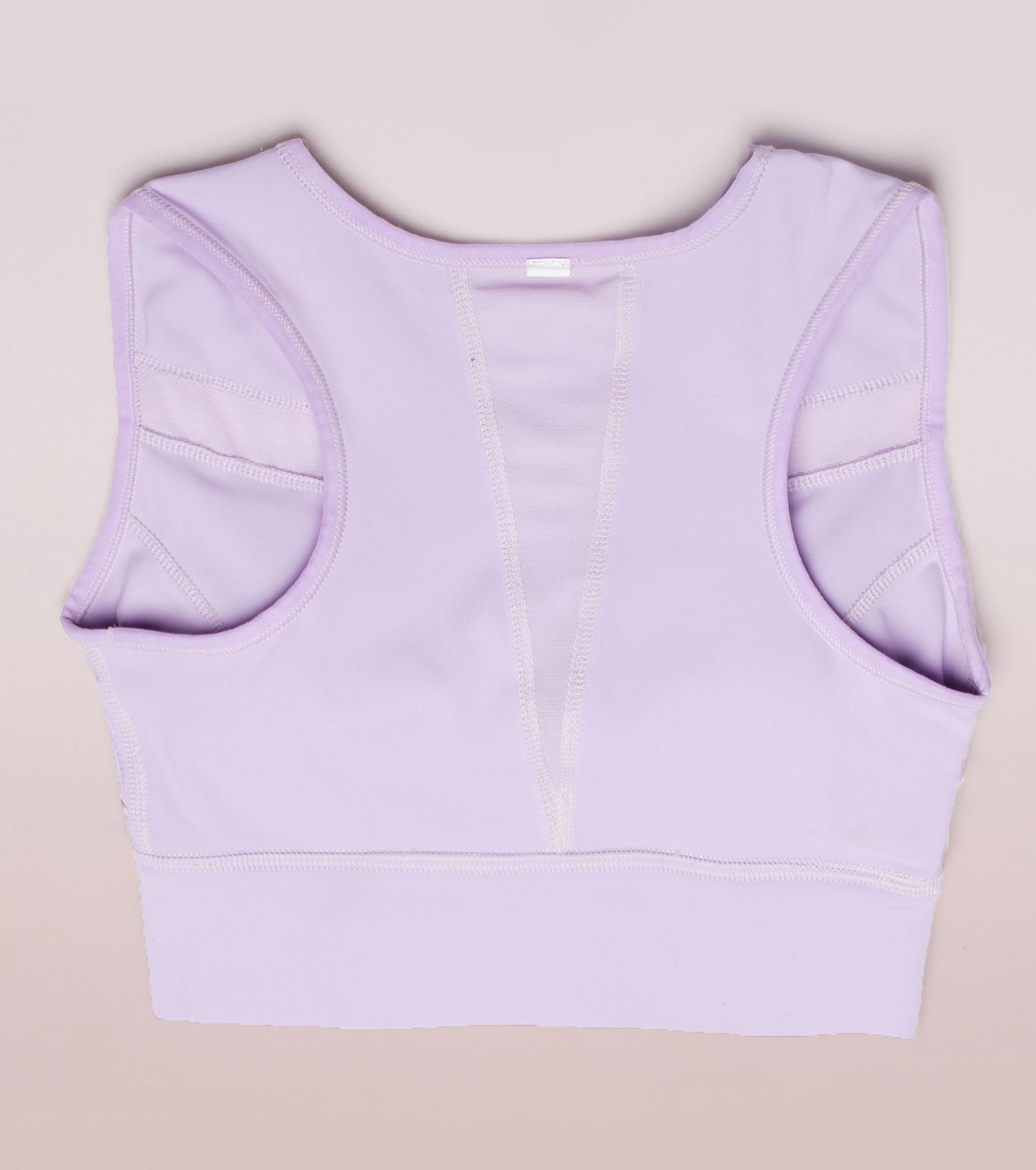 Racer Longline Sports Bra  Crew Neck Racer Back Dry Fit Long