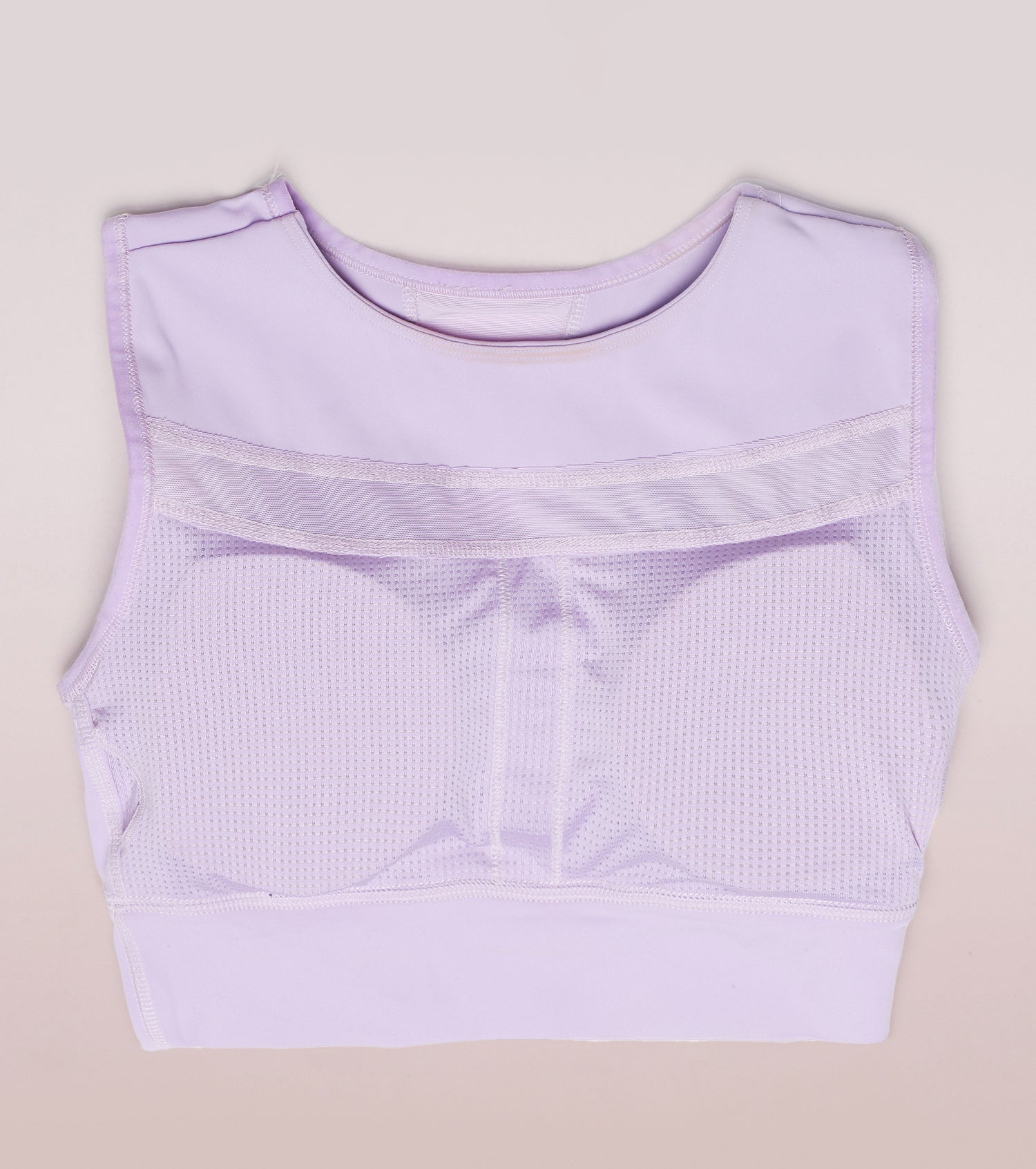 Racer Longline Sports Bra  Crew Neck Racer Back Dry Fit Long