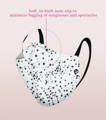 REVERSIBLE MASK : 4-Layer Safety Mask With Cotton | >95% Protection | Adult Mask - Pack of 3