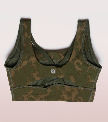 Long Line Sports Bra | Scoop Neck Long Line High Impact Dry Fit Sports Bra