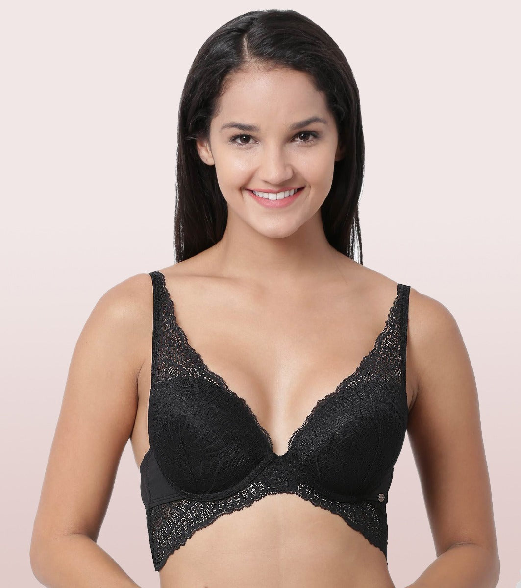 Deep Plunge Push Up Bra 7479