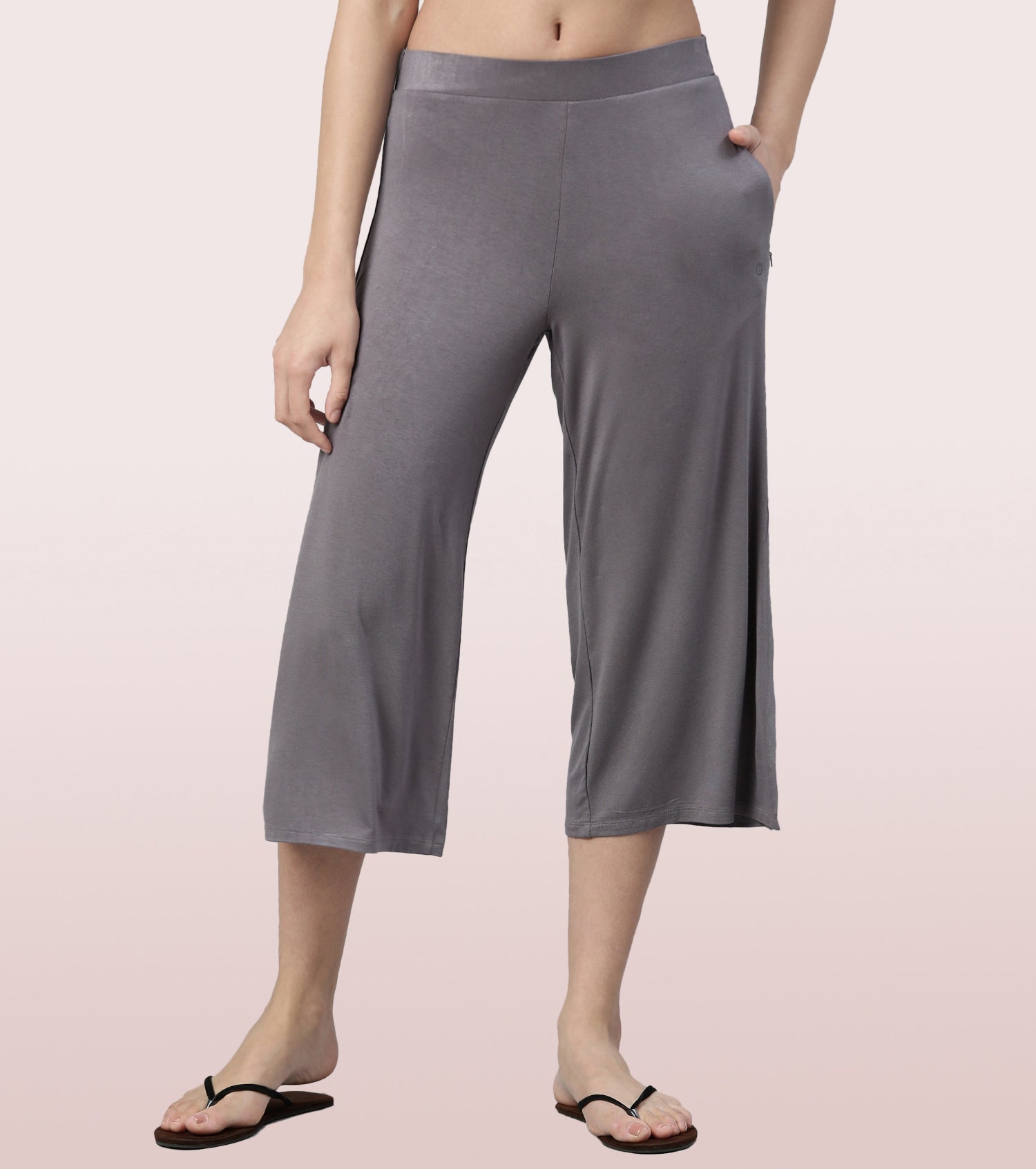 Shop In Culotte | Crop Length Culotte With Smart Side Slits