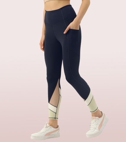 The New Energy Legging | Dry Fit Color Block Engineered Leggings