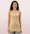 Enamor Sleeveless Scoop Neck Regular Length Camisole For Women - Slim Fit, Soft Stretch Cotton - E003 (Skin)
