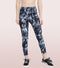 Enamor High rise 7/8th length Drawstring Closure Hugged Fit Legging For Women- Quick Dry, Antimicrobial - E040 (Vintageindigomandala)