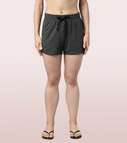 Comfy Shorts | Terry Shorts With Adjustable Waistband & Pockets