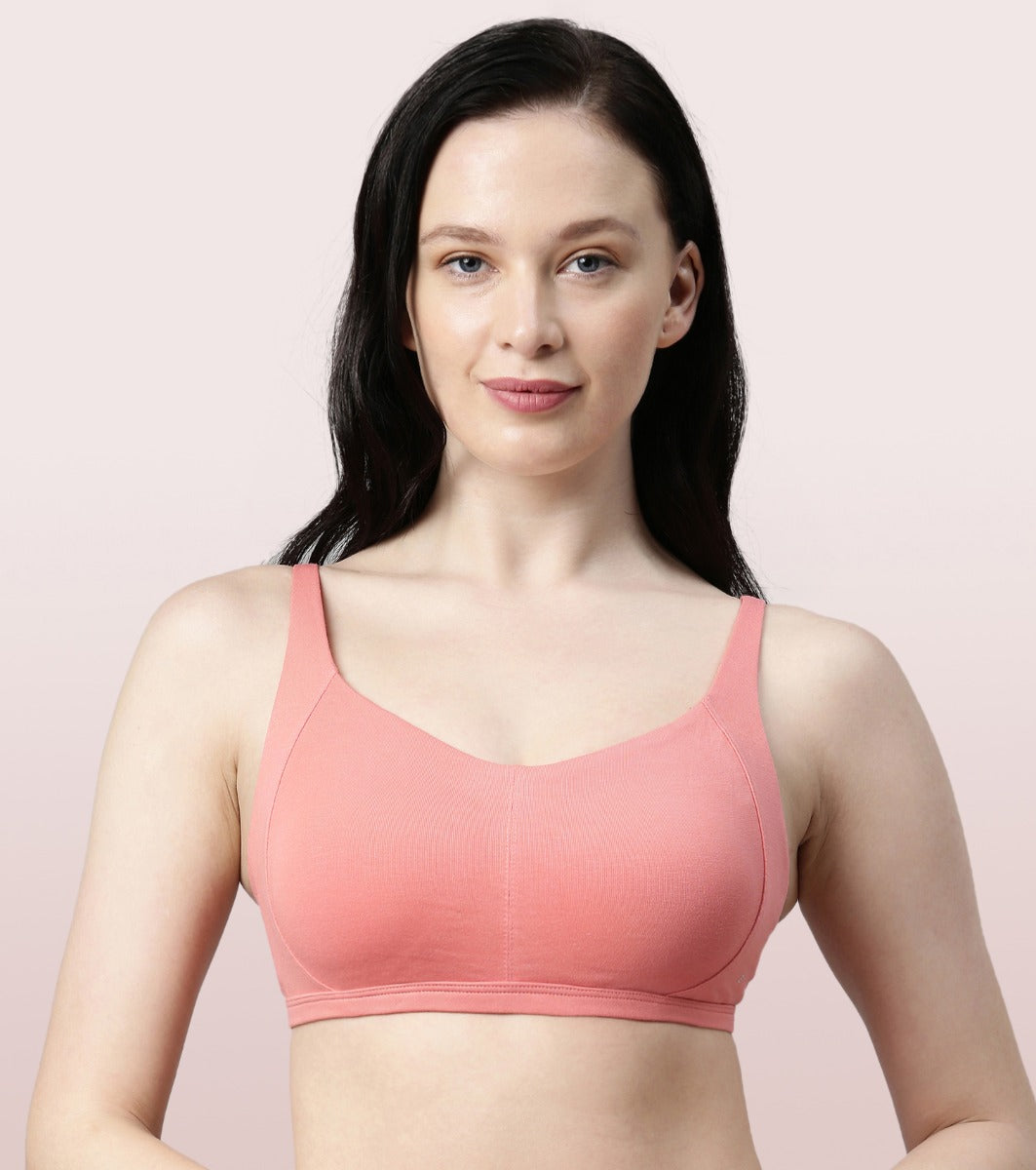 Enamor F039 Spacer Minimizer Full Support Nylon Support Bra Non-Padded  Wired High Coverage (42DD, Time Square Navy) in Delhi at best price by  London Beauty - Justdial