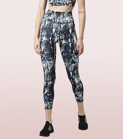 Hugged Leggings | High Waisted 7/8 Dry Fit Printed Leggings
