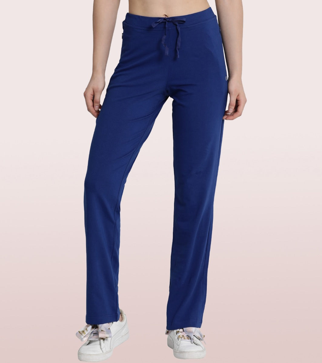 Buy Enamor Hugged Mid Rise Track Pant - Mediumgrey Melange at Rs.999 online  | Activewear online