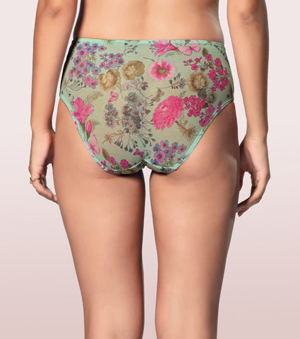 Mid Waist Hipster Co-ordinate  Panty