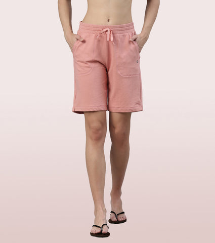 Relax Bermuda | Knee Length Shorts With Adjustable Waistband & Pockets