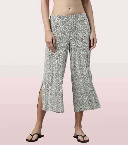 Shop In Culotte | Crop Length Culotte With Smart Side Slits