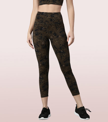 Hugged Leggings | High Waisted 7/8 Dry Fit Printed Leggings