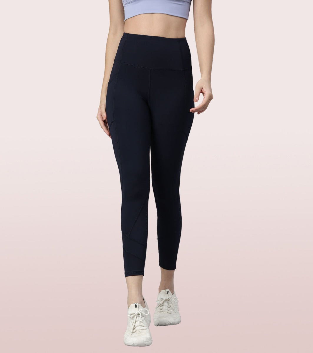 The New Energy Legging | Dry Fit Solid Engineered Leggings