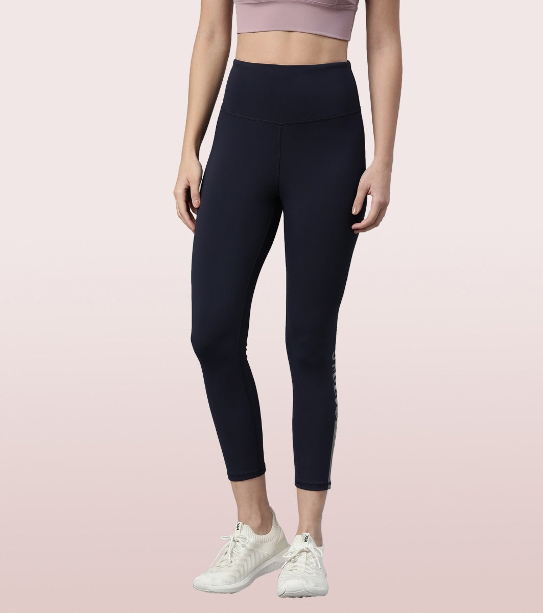 Hugged Legging | Dry Fit Stripe Graphic Print Leggings