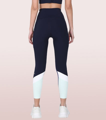 The New Energy Legging | Dry Fit Color Block Engineered Leggings