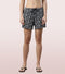 Enamor Drawstring Mid Thigh Length Mid Rise Basic Shorts - Relaxed Fit, Super Soft Cotton - E062 (Whispy Aop Bluecombo)