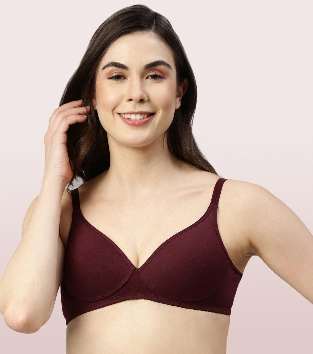 Buy Madam Women's Cotton Non-Padded Wire Free T-shirt Demi Moulded Seamless  Bra (pack of 3) Online at Best Prices in India - JioMart.