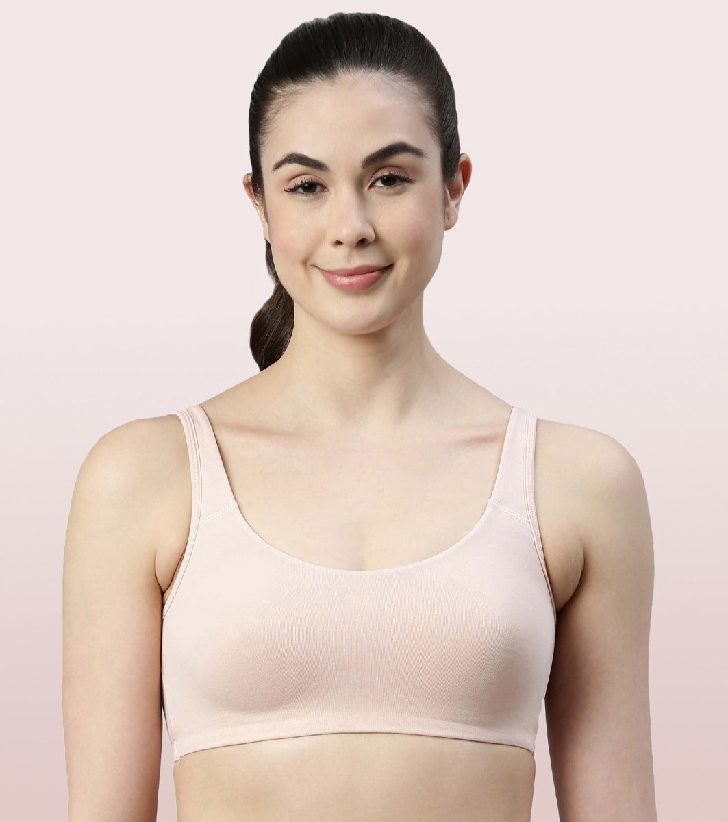 Low Impact Cotton Bra – Enamor