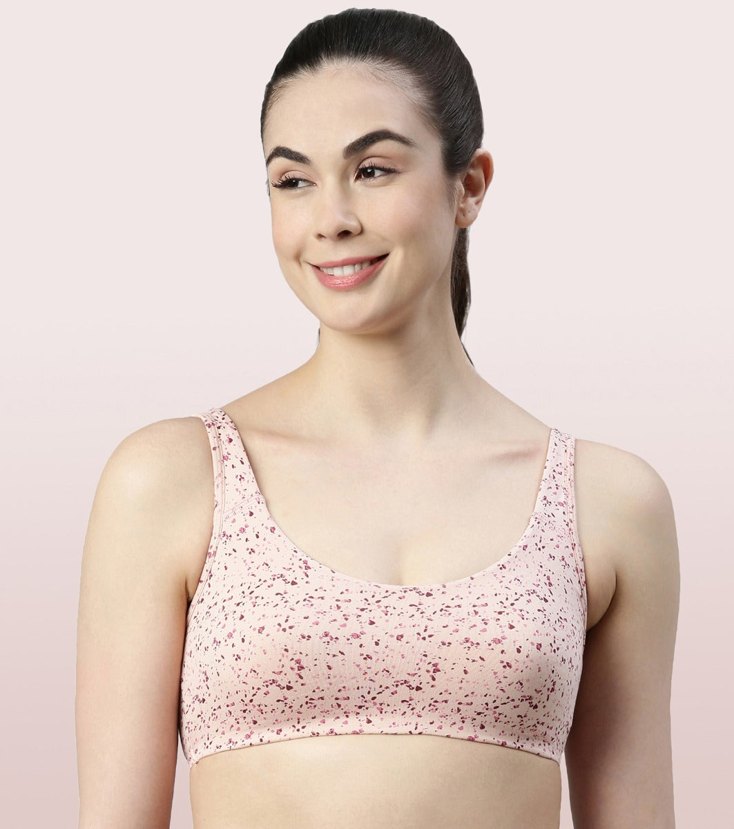 Low Impact Cotton Bra – Enamor