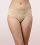 Enamor PH40 Innovations Invisi, All Day Comfort, Mid Waist Hipster Panty for Women - No Visible Panty Lines, Sweat wicking, Free Cut, Full Coverage - Pack of 1 (Nude)