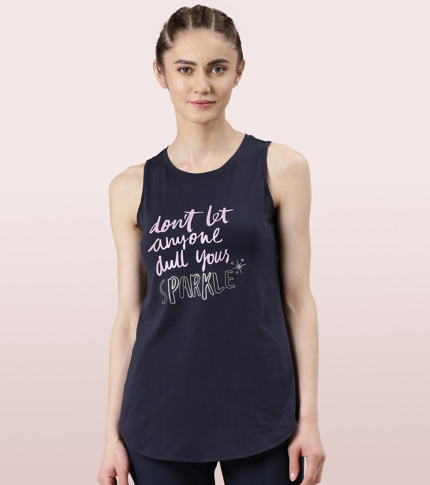 Athleisure- A307
ACTIVE COTTON TANK | ANTI ODOUR COTTON GRAPHIC HIP COVERING LONG LENGTH TANK
RELAXED FIT | LONG LENGTH