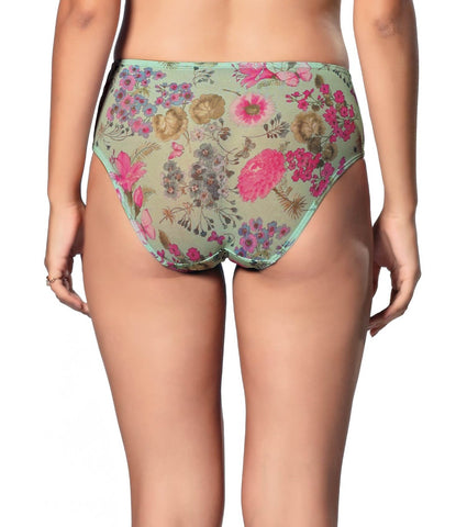 Mid Waist Hipster Co-ordinate  Panty