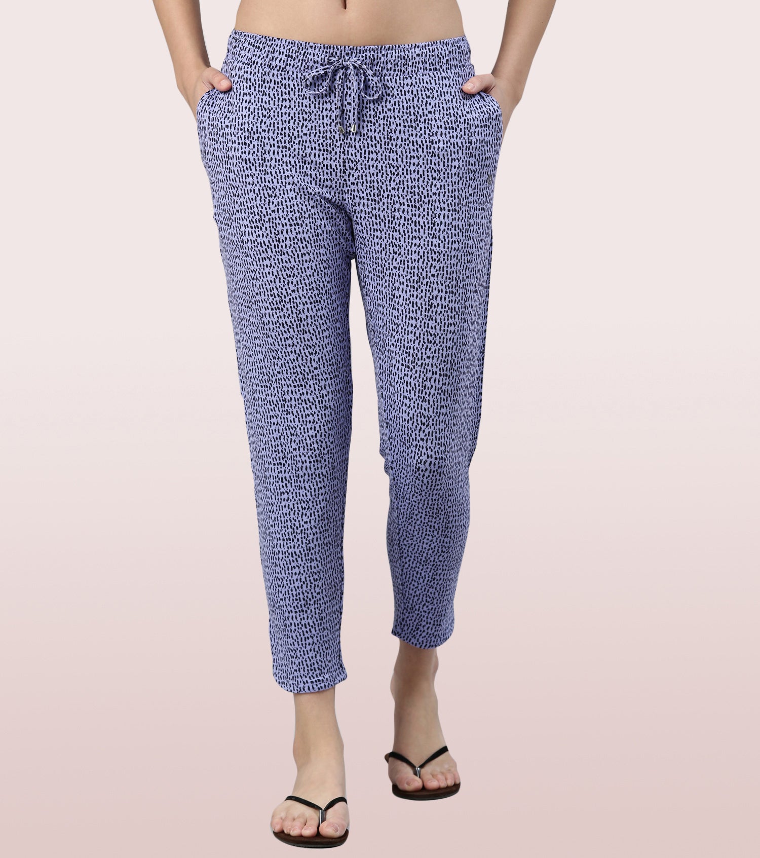 Lazy Pant | Pull-On Flannel Pants With Satin Adjustable Waist Drawstring & Pockets