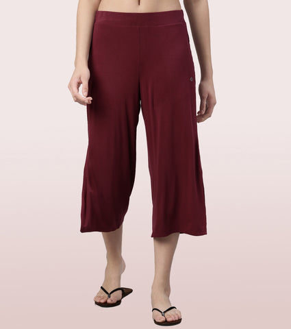 Shop In Culotte | Crop Length Culotte With Smart Side Slits