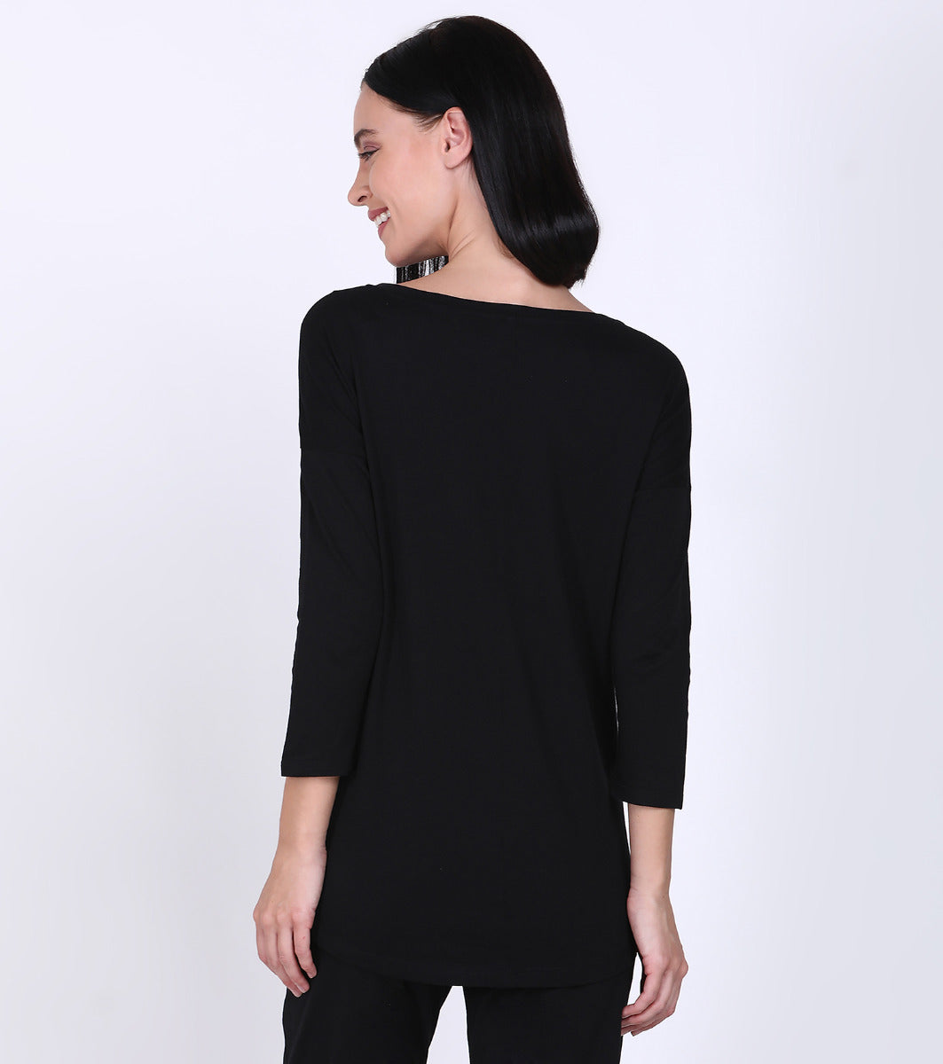 Essentials Cotton 3/4 Sleeve Lounge Tee