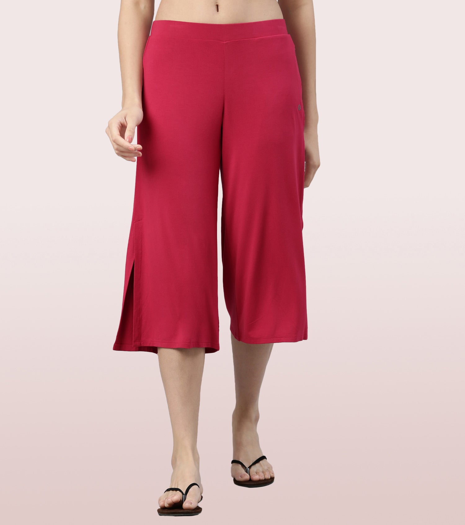 Shop In Culotte | Crop Length Culotte With Smart Side Slits